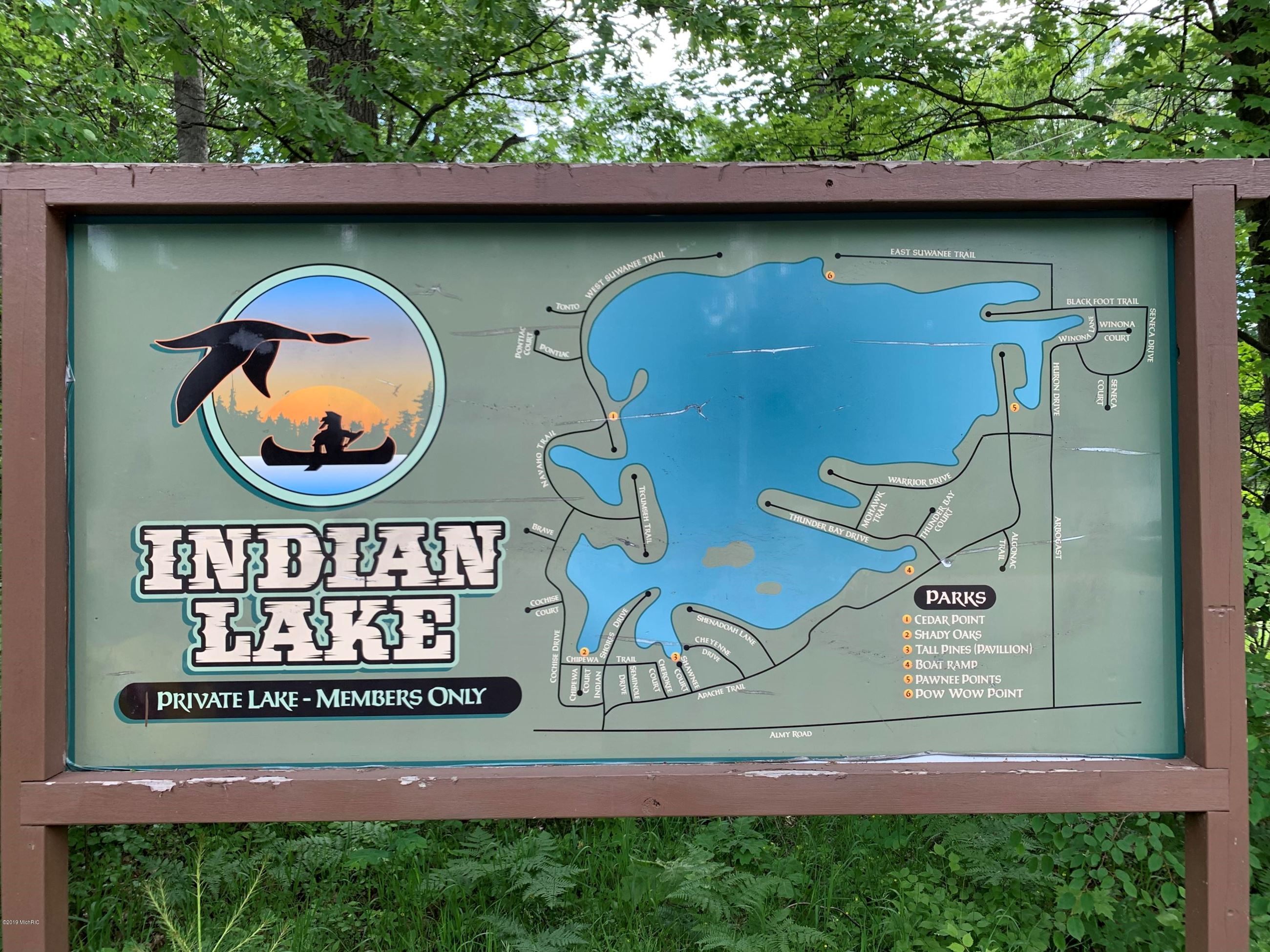 Indian Lake Sign